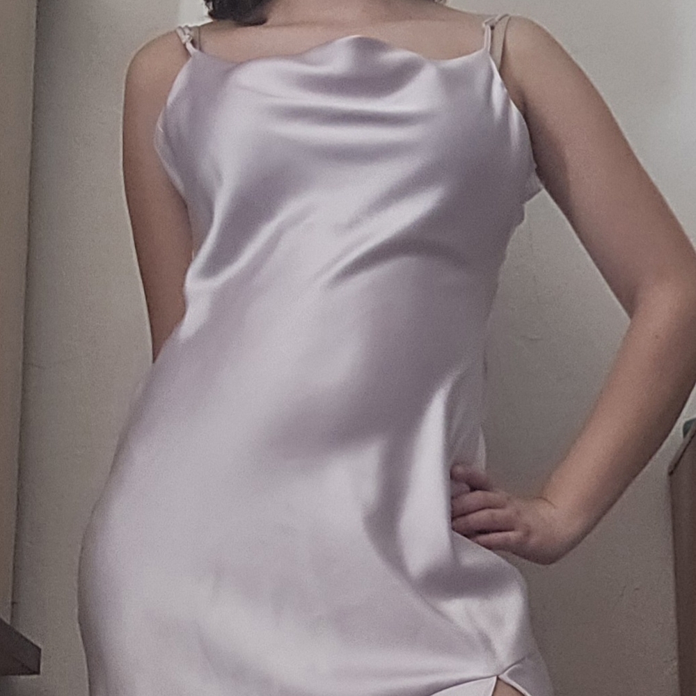Forever 21 Lavender Satin Formal Dress